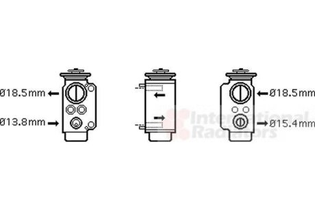 Клапан расширительный кондиционера Van Wezel 06001240