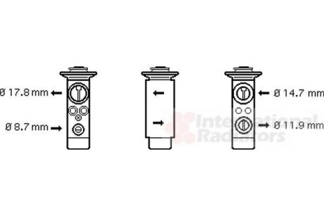 Клапан расширительный кондиционера Van Wezel 06001362