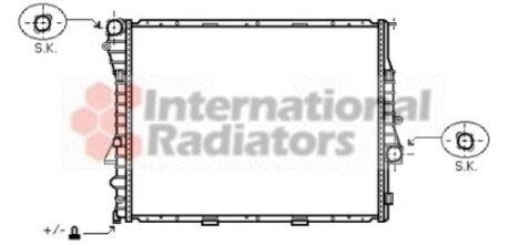 Радиатор охлаждения двигателя Van Wezel 06002274