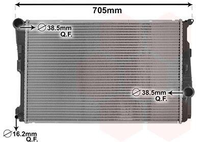 Радиатор охлаждения двигателя Van Wezel 06002546