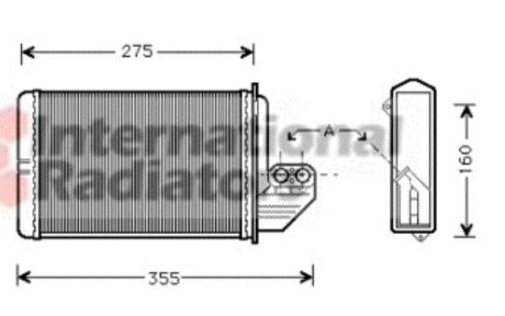 Радиатор отопителя салона Van Wezel 06006172