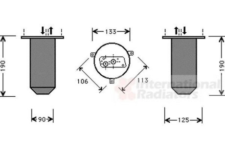 Осушитель кондиционера Van Wezel 0600D221