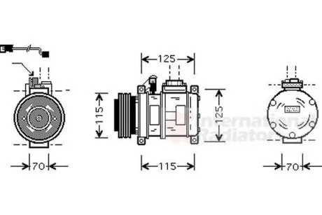 Компрессор кондиционера Van Wezel 0600K066