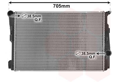 Радиатор охлаждения двигателя Van Wezel 06012709