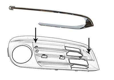 Накладка бампера переднего правая Van Wezel 0619586