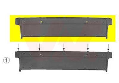 Кронштейн рамки номерного знака Van Wezel 0639580