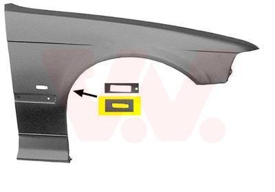 Крыло переднее правое Van Wezel 0643656