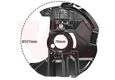 Защита тормозного диска Van Wezel 0646375
