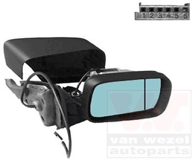 Зеркало наружное заднего вида правое Van Wezel 0646806
