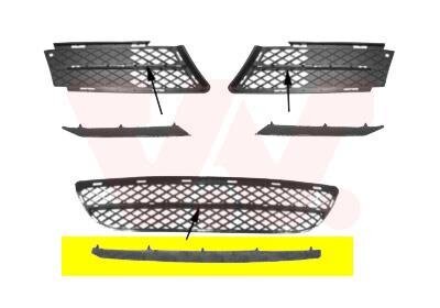 Накладка бампера Van Wezel 0657480