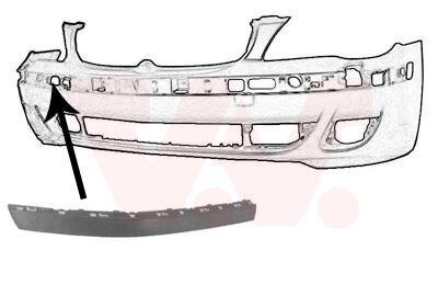Накладка бампера переднего правая Van Wezel 0663582