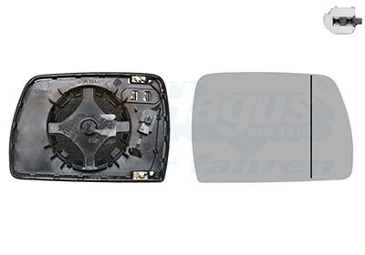 Зеркальный элемент правый Van Wezel 0680866U