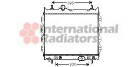 Радиатор охлаждения двигателя Van Wezel 07002072
