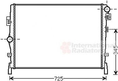 Радиатор охлаждения двигателя Van Wezel 07002105