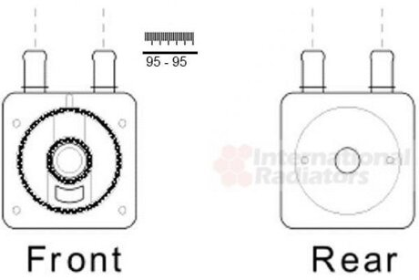 Радиатор масляный Van Wezel 09003285