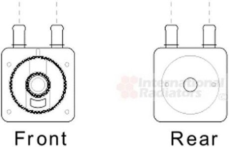 Радиатор масляный Van Wezel 09003287