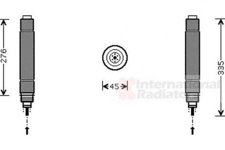 Осушитель кондиционера Van Wezel 0900D204