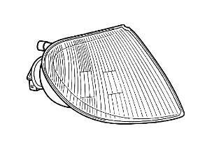 Фонарь указателя поворота левый Van Wezel 0903905