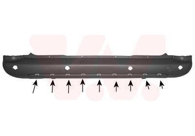 Бампер задний Van Wezel 0905546