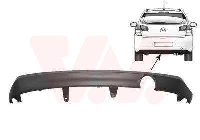 Спойлер бампера заднего Van Wezel 0929509