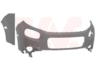 Бампер передний Van Wezel 0937576