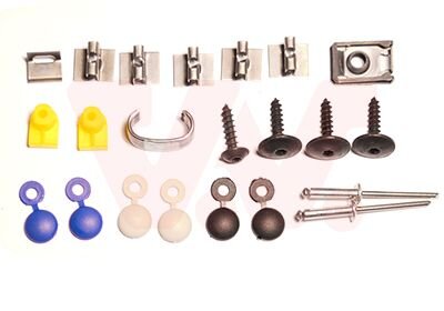 Крепление монтажное бампера, комплект Van Wezel 0937794