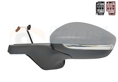 Зеркало наружное заднего вида левое Van Wezel 0937807