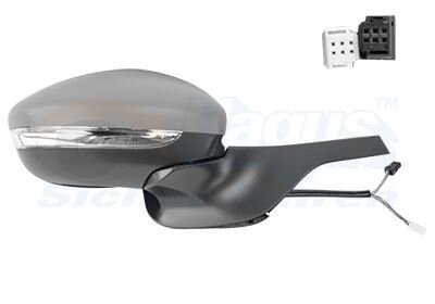 Зеркало наружное заднего вида правое Van Wezel 0937818