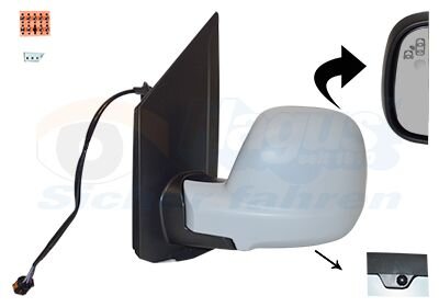 Зеркало наружное заднего вида левое Van Wezel 0944827