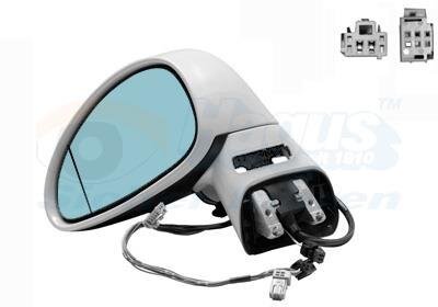 Зеркало наружное заднего вида левое Van Wezel 0970805