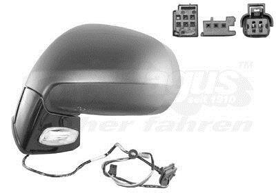 Зеркало наружное заднего вида левое Van Wezel 0972807