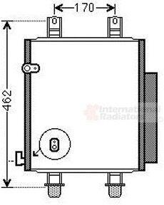 Радиатор кондиционера (Конденсатор) Van Wezel 11005072