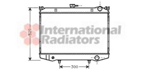 Радиатор охлаждения двигателя Van Wezel 13002064