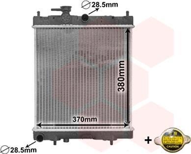 Радиатор охлаждения двигателя Van Wezel 13002130