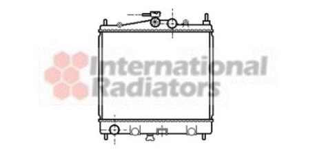 Радиатор охлаждения двигателя Van Wezel 13002210
