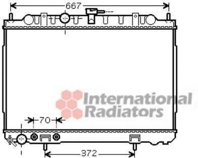 Радиатор охлаждения двигателя Van Wezel 13002239