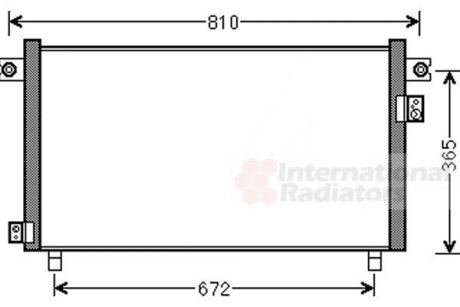 Радиатор кондиционера (Конденсатор) Van Wezel 13005330