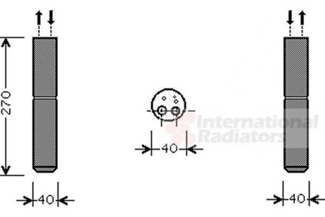Осушитель кондиционера Van Wezel 1300D254