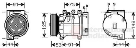Компрессор кондиционера Van Wezel 1300K259