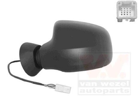 Зеркало наружное заднего вида левое Van Wezel 1516807