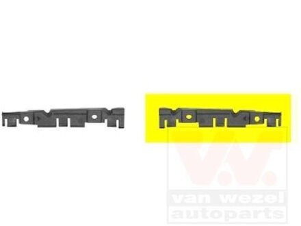 Кронштейн бампера переднего, левый Van Wezel 1604567