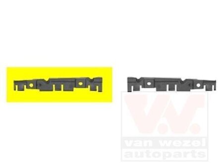 Кронштейн бампера переднего, правый Van Wezel 1604568