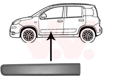 Накладка двери передней левой Van Wezel 1607423