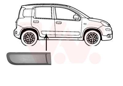 Накладка двери задней правой Van Wezel 1607428