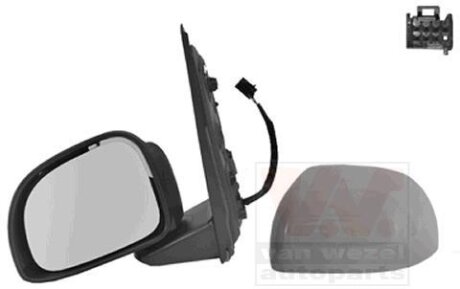 Зеркало наружное заднего вида левое Van Wezel 1607807