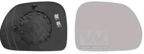 Зеркальный элемент правый Van Wezel 1609838 (фото 1)