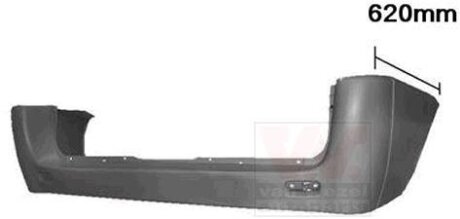 Бампер задний Van Wezel 1612540