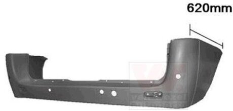 Бампер задний Van Wezel 1612541