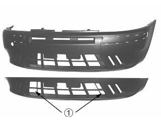 Бампер передний Van Wezel 1620574