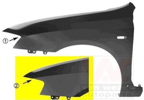 Крыло переднее левое Van Wezel 1626655